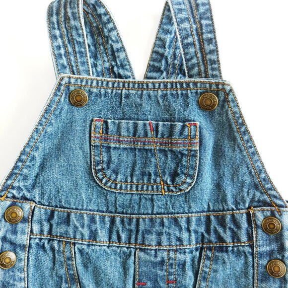 Cherokee Baby Bear Crossing Denim Overalls size 3-6 Months - Picture 3 of 14